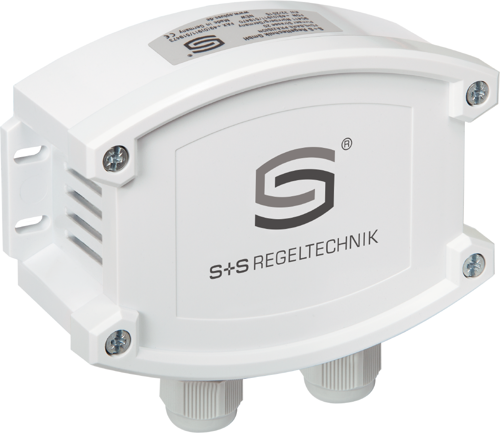 Aufputz-Luftqualitäts- (VOC) und CO2-Fühler AERASGARD ALQ-CO2-Modbus, mit Metall-Sinterfilter - S+S Regeltechnik