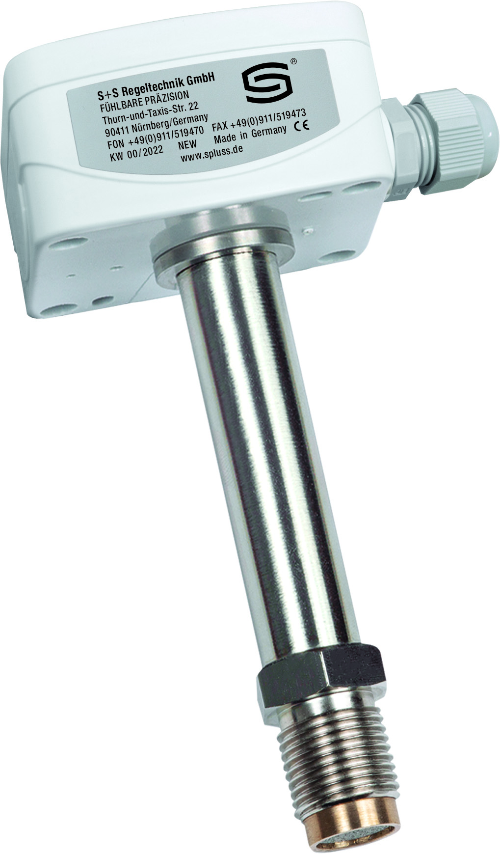 HYGRASGARD ESFTF-U LCD, mit LCD-Anzeige, mit Metall-Sinterfilter - S+S Regeltechnik