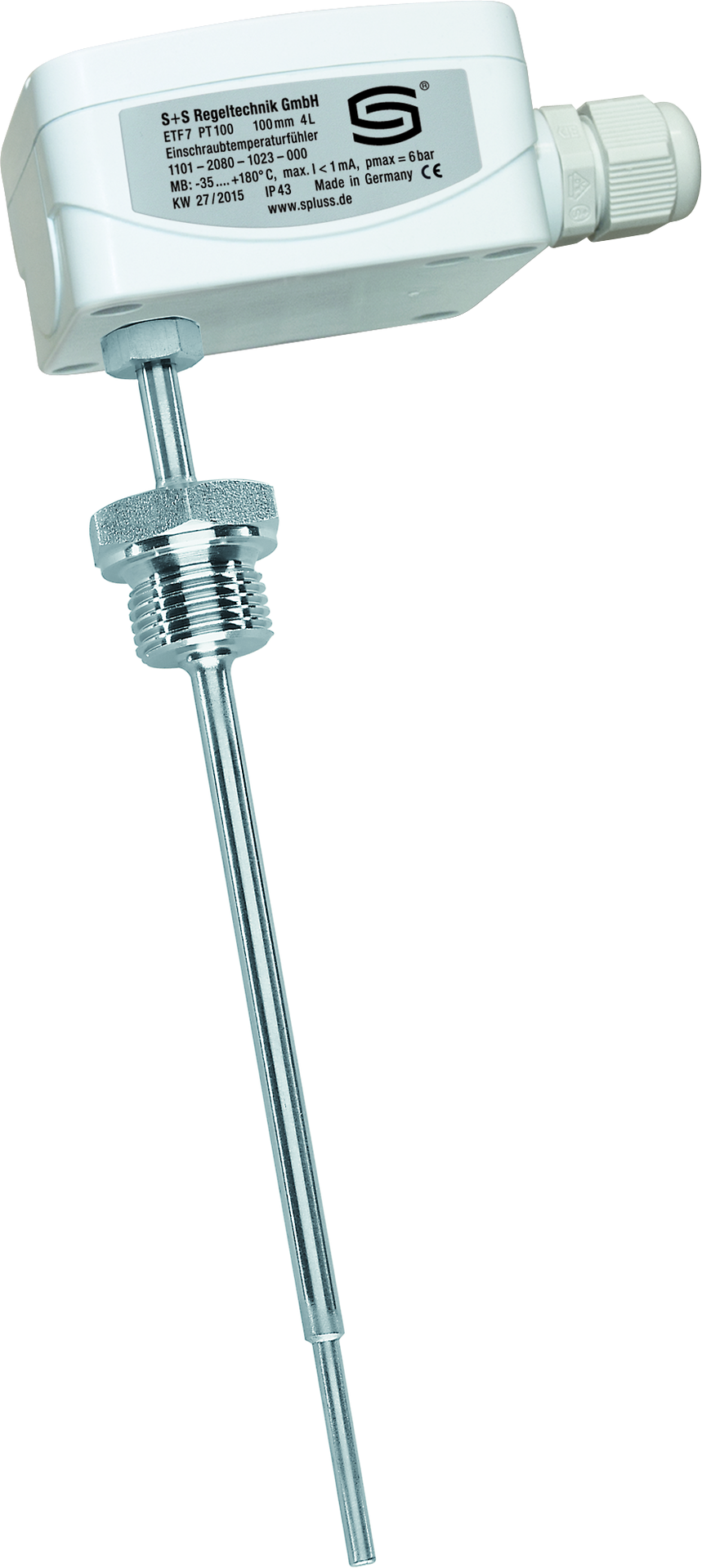 THERMASGARD ETF7 Pt1000 150mm - S+S Regeltechnik