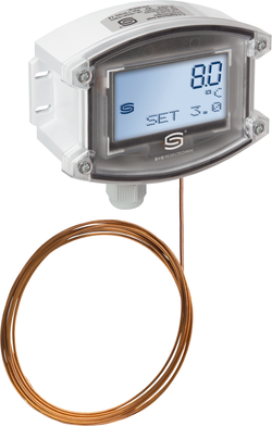 2-Phasen-Frostschutzthermostat THERMASREG FS20-UW-HE 6m LCD, mit LCD-Anzeige - S+S Regeltechnik