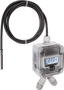 Hülsenfühler mit Temperaturmessumformer THERMASGARD HFTM-Modbus LCD, mit LCD-Anzeige - S+S Regeltechnik