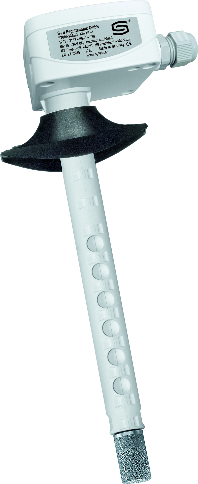 HYGRASGARD KAVTF-I LCD, mit LCD-Anzeige, mit Metall-Sinterfilter - S+S Regeltechnik