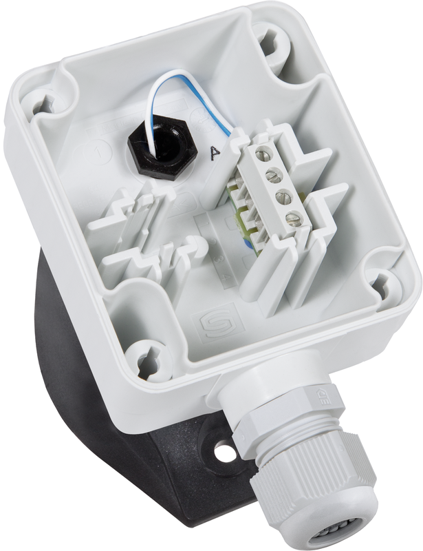 Geöffneter Tauchfühler mit Anschlussklemmen