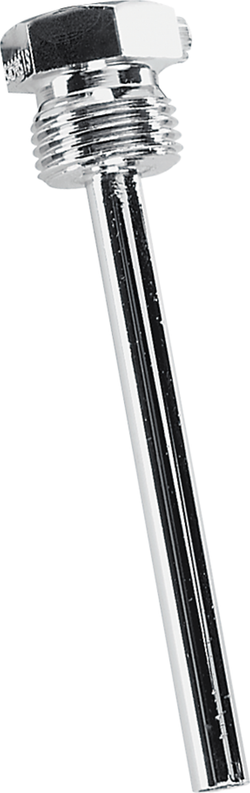 Tauchhülse aus Messing vernickelt Tauchhülsen THR-08-MS/VA THR-MS-08/200 - S+S Regeltechnik