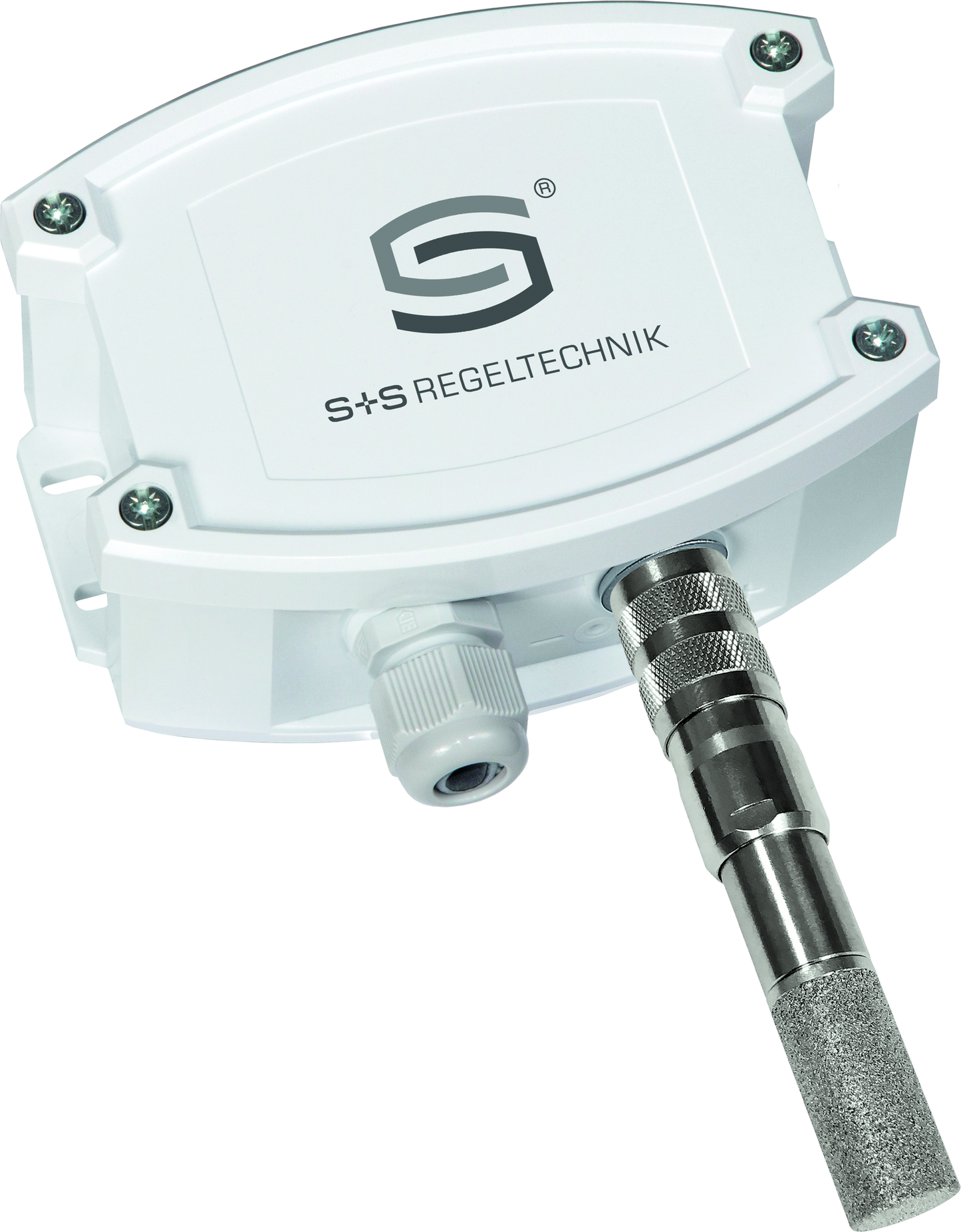 HYGRASGARD AFF-25-U, mit geöffneter Abdeckung, mit Metall-Sinterfilter - S+S Regeltechnik