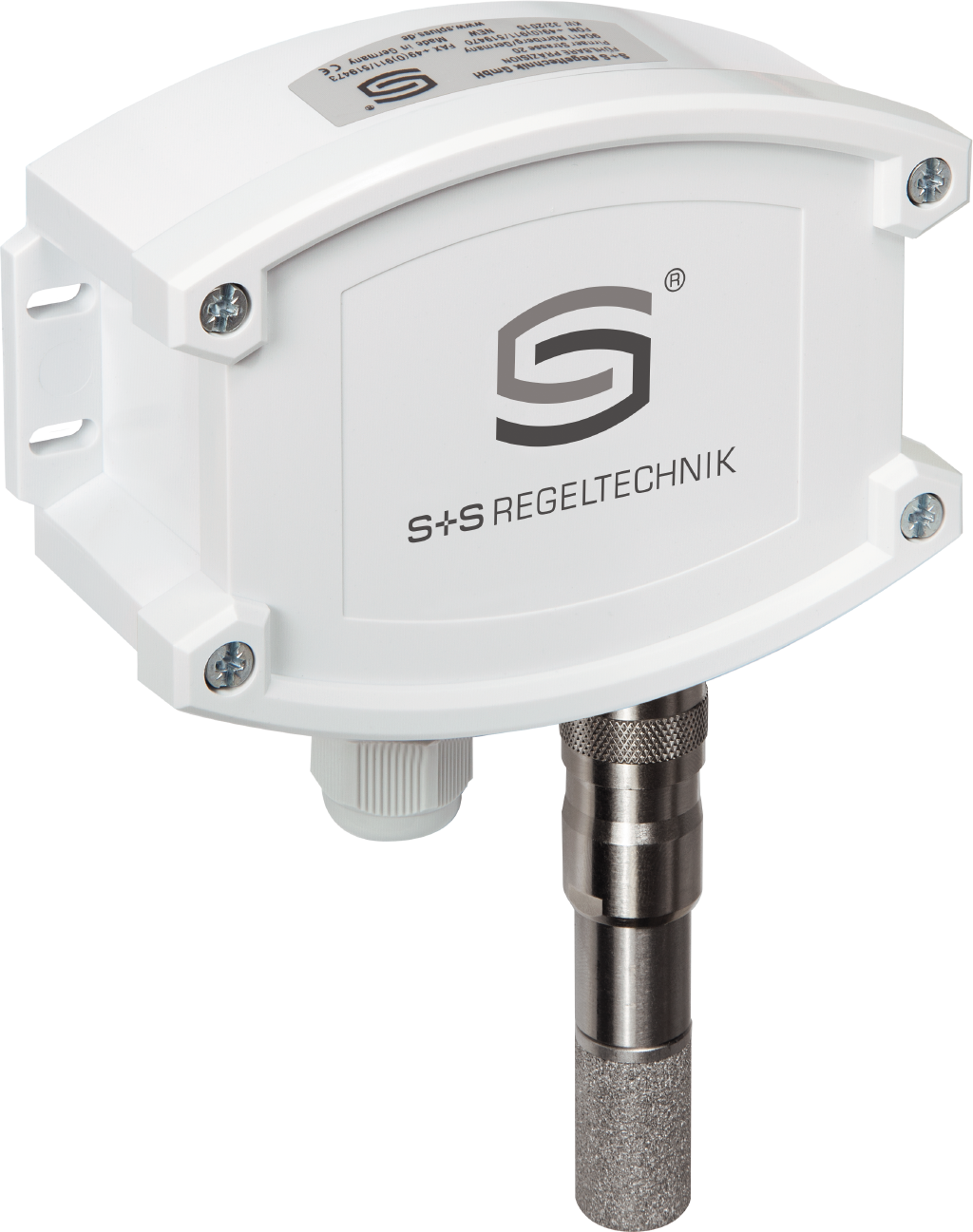 Aufputz- Feuchte- und Temperaturfühler HYGRASGARD AFF-25-U, mit Metall-Sinterfilter - S+S Regeltechnik