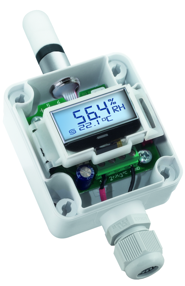 HYGRASGARD AFF-SD-U LCD, mit LCD-Anzeige, mit Sinterfilter - S+S Regeltechnik