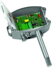 HYGRASGARD AFTF-20-I VAQ LCD, mit geöffneter Abdeckung und LCD-Anzeige, mit Metall-Sinterfilter - S+S Regeltechnik