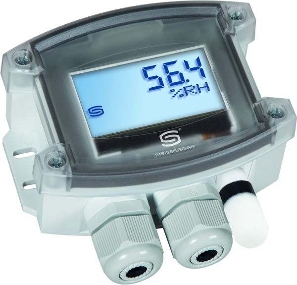 HYGRASGARD AFTF-Modbus-T3 LCD, mit LCD-Anzeige, mit Metall-Sinterfilter - S+S Regeltechnik