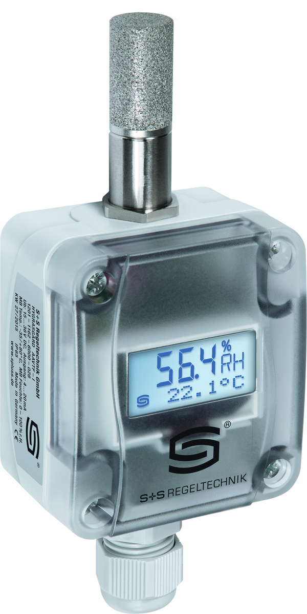 HYGRASGARD AAVTF-I LCD, mit LCD-Anzeige, mit Metall-Sinterfilter - S+S Regeltechnik