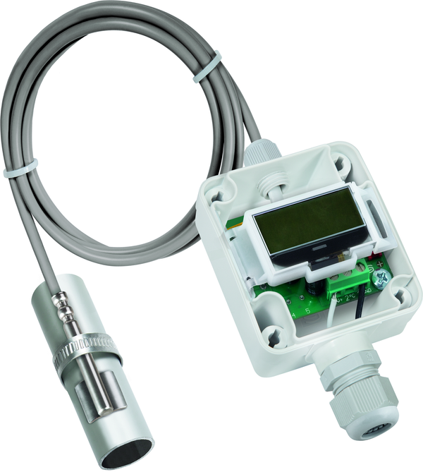 THERMASGARD ALTM2-U LCD, mit geöffneter Abdeckung - S+S Regeltechnik