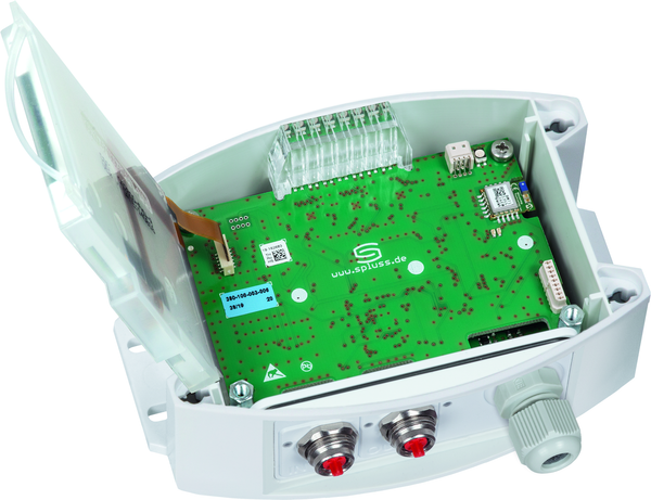 THERMASGARD HFTM-ECATP LCD, mit geöffneter Abdeckung - S+S Regeltechnik