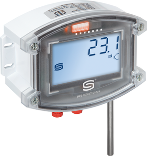 Messumformer mit Display und Schutzrohr