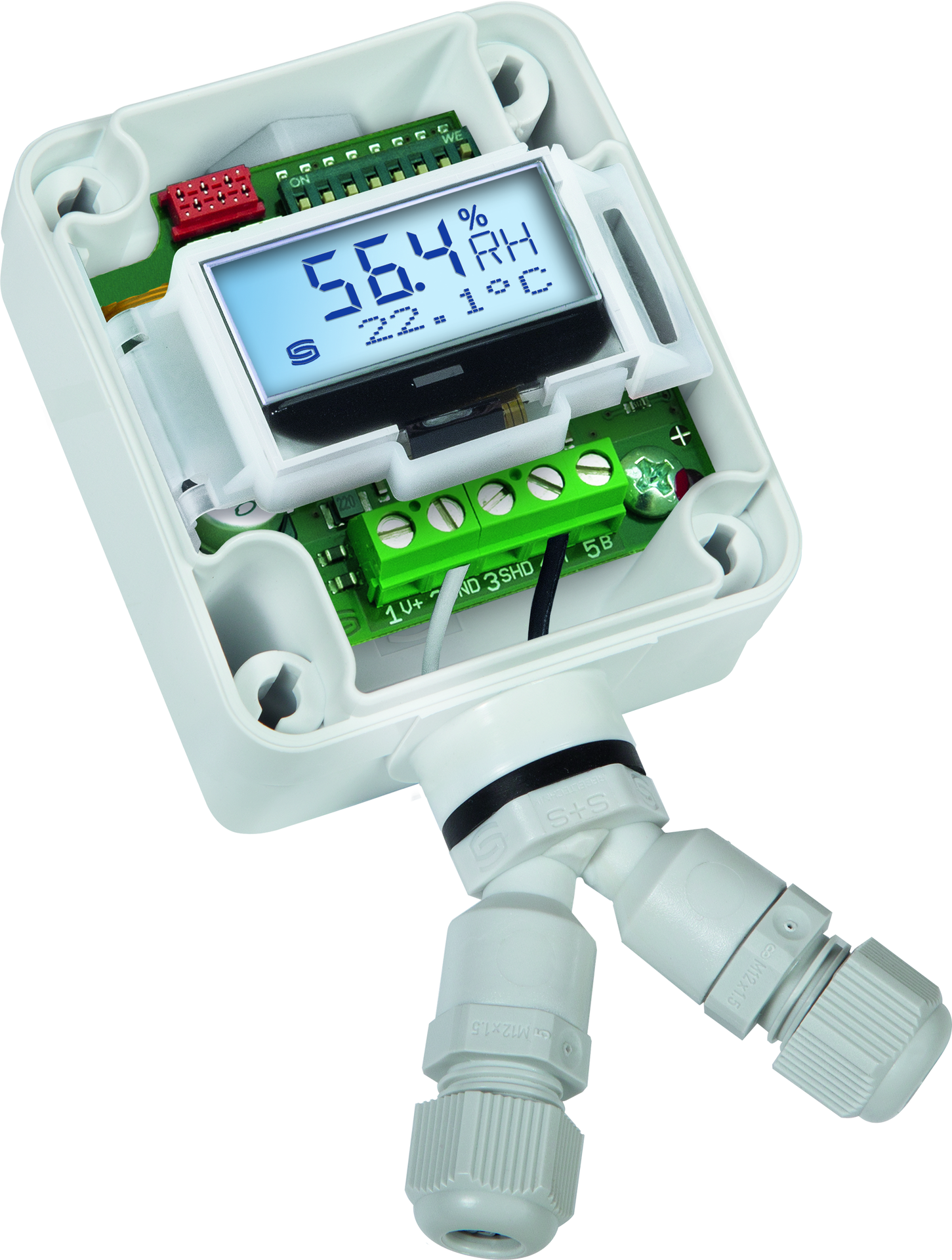 HYGRASGARD DFTF-Modbus LCD, mit LCD-Anzeige, mit Sinterfilter - S+S Regeltechnik