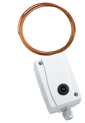 Frostschutzthermostat mit Kapillarrohr und Einstellknopf