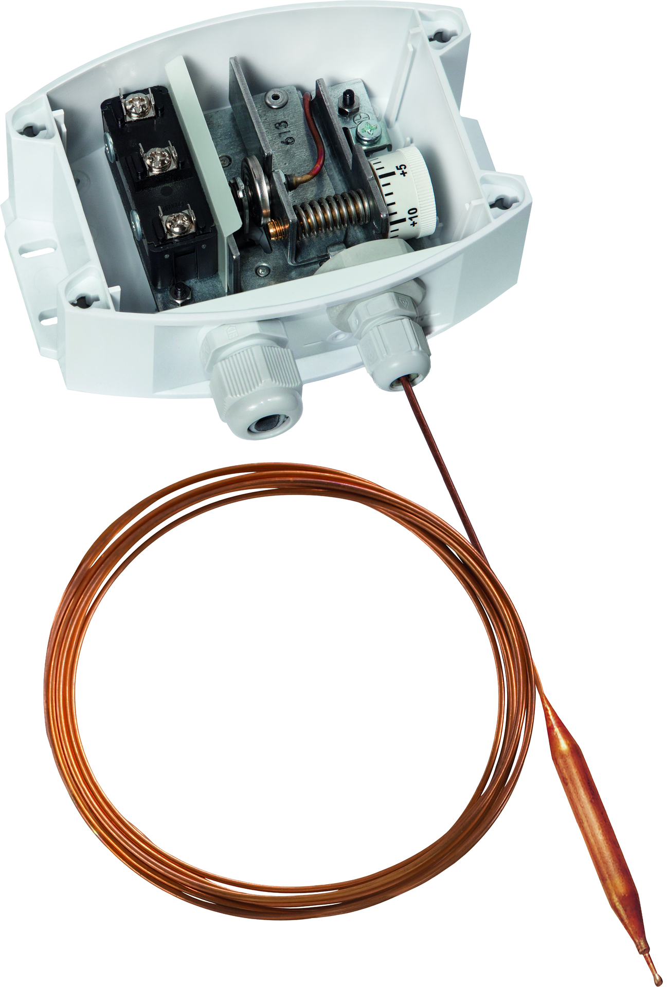 THERMASREG FST-3D, mit geöffneter Abdeckung - S+S Regeltechnik