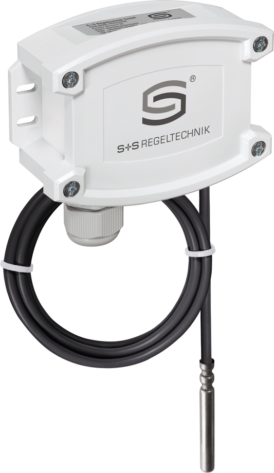 WIRELESS Hülsenfühler mit Temperaturmessumformer THERMASGARD HFTM-wModbus - S+S Regeltechnik