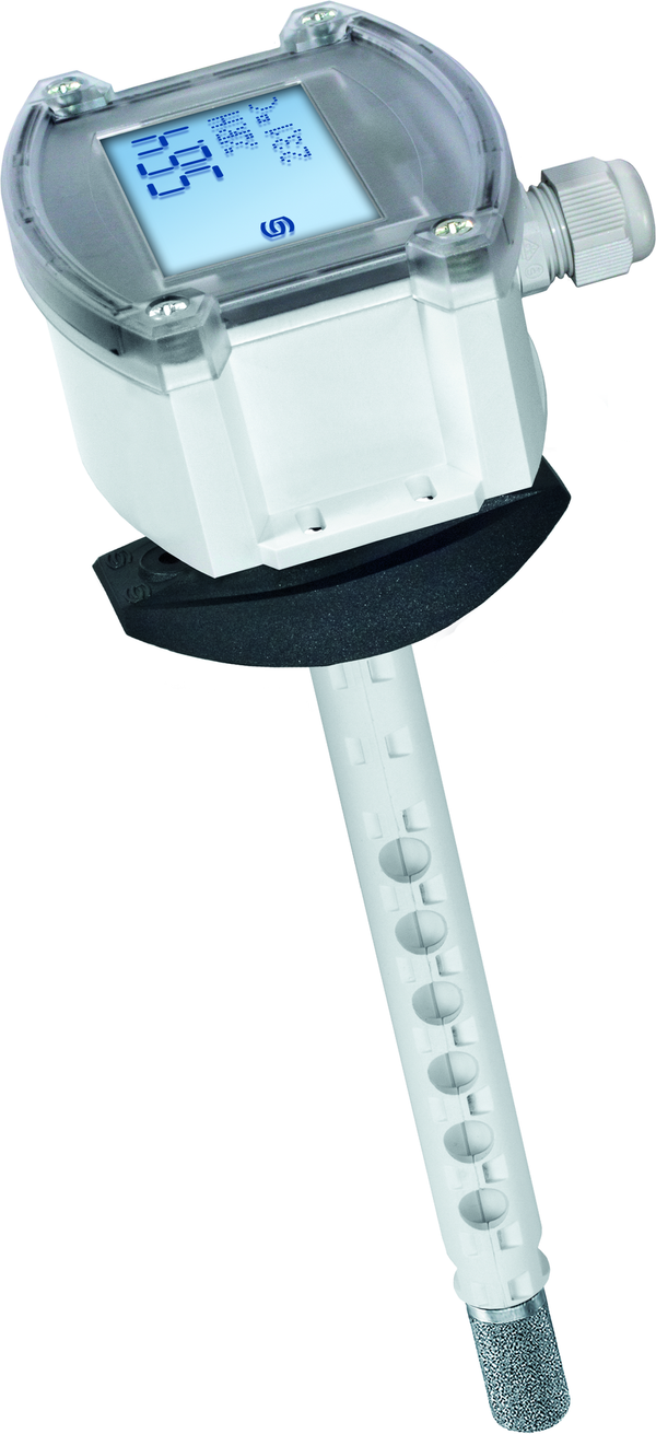 HYGRASGARD KFTF-20-I LCD, mit LCD-Anzeige, mit Metall-Sinterfilter - S+S Regeltechnik
