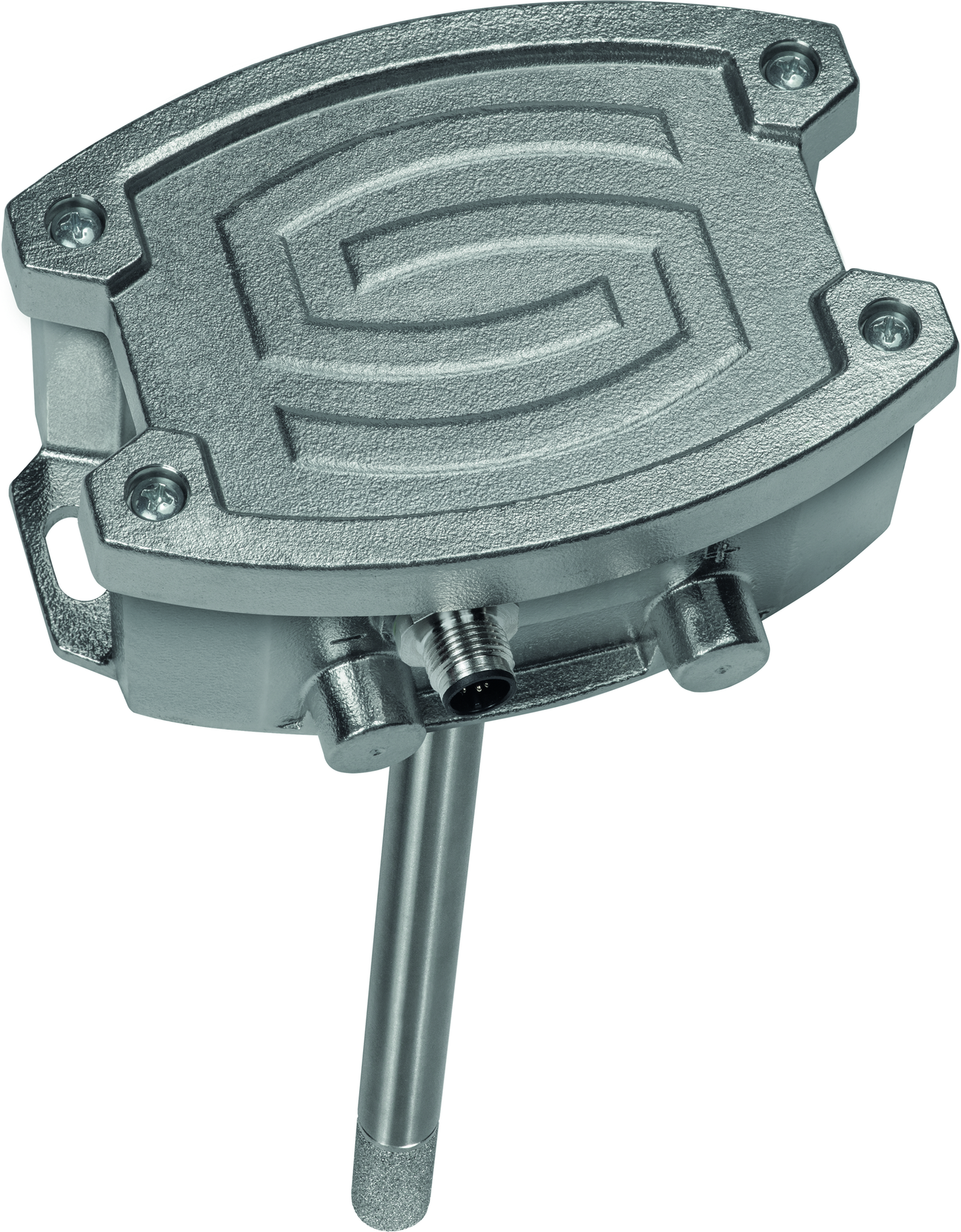 HYGRASGARD KFTF-20-I VAQ, mit geöffneter Abdeckung, mit Metall-Sinterfilter - S+S Regeltechnik