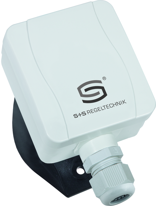 HYGRASGARD KFF-SD-I, mit geöffneter Abdeckung, mit Metall-Sinterfilter - S+S Regeltechnik