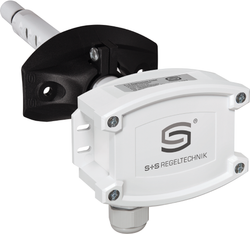 WIRELESS Kanal- Feuchte- und Temperaturfühler HYGRASGARD KFTF-20-wModbus, mit Kunststoff-Sinterfilter - S+S Regeltechnik