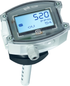 AERASGARD KLQ-CO2-W LCD, mit geöffneter Abdeckung, mit Metall-Sinterfilter - S+S Regeltechnik