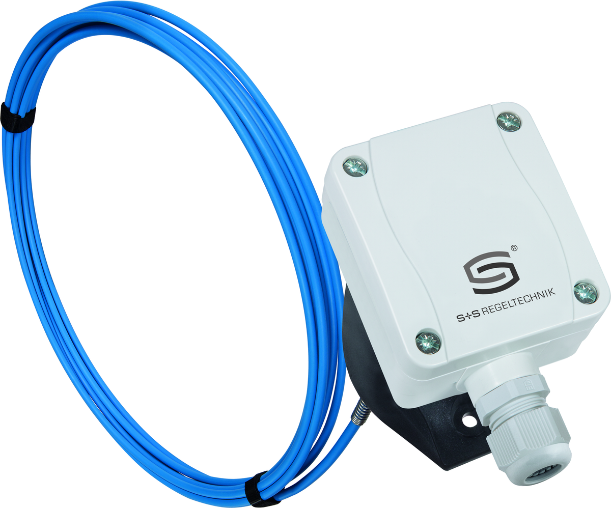THERMASGARD MWTF Ni1000 3m, mit geöffneter Abdeckung - S+S Regeltechnik