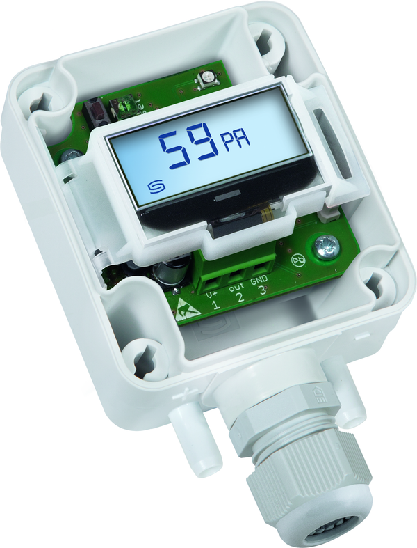 PREMASGARD 1126-I LCD, mit geöffneter Abdeckung - S+S Regeltechnik