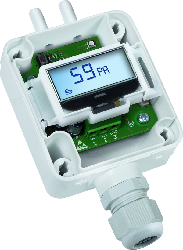 PREMASGARD 1116-U LCD, mit geöffneter Abdeckung - S+S Regeltechnik