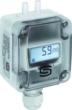 Druck- Differenzdruck- und Volumenstrommessumformer PREMASGARD 1115-I LCD, mit LCD-Anzeige - S+S Regeltechnik