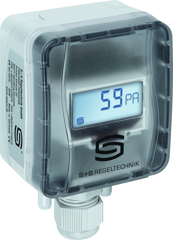 Druck- Differenzdruck- und Volumenstrommessumformer PREMASGARD 2120-SD LCD, mit LCD-Anzeige - S+S Regeltechnik