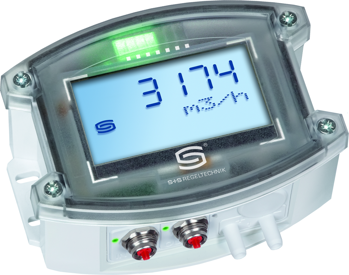 PREMASGARD 6127-ECATP LCD, mit geöffneter Abdeckung - S+S Regeltechnik