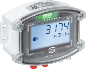 Differenzdrucksensor mit Display in Frontalansicht