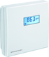 Raum Luftgütefühler / Raum CO2- und Luftqualitätsfühler AERASGARD RLQ-CO2-Modbus LCD, mit LCD-Anzeige, mit Metall-Sinterfilter - S+S Regeltechnik