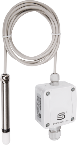 Raumpendelfeuchte- und Temperaturfühler HYGRASGARD RPFTF-U, mit Kunststoff-Sinterfilter - S+S Regeltechnik