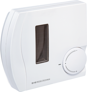 Raumtemperaturfunkfühler mit Drehregler und Display