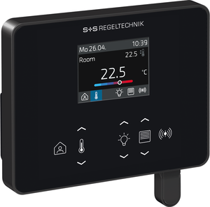 WIRELESS Raumregler mit Display in Gesamtansicht