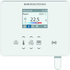 RYMASKON® RYM 1441C-RH-CO2-VOC-WMOD-B room controller with display for climate zone management.