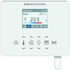 RYMASKON® RYM 1441C-RH-VOC-WMOD-BL room control device for heating and cooling adjustment.