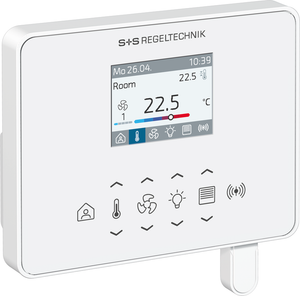 WIRELESS Raumregler mit Display in Gesamtansicht