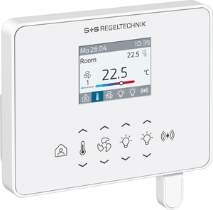 WIRELESS Raumregler mit Display in Gesamtansicht