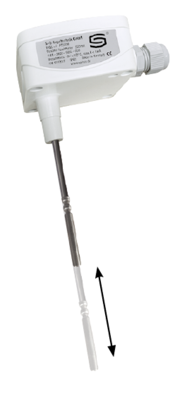 Tauchtemperaturfühler im Anschlussgehäuse