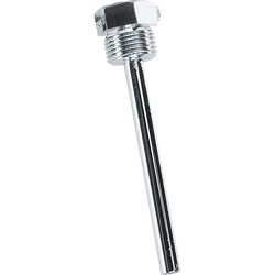 Tauchhülse aus Messing vernickelt Tauchhülsen TH08-MS 50MM - S+S Regeltechnik