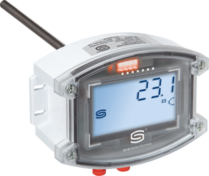 Messumformer mit Display und Schutzrohr