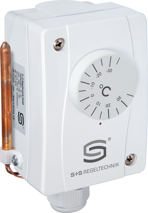 Temperaturregler mit Einstellrad und Schutzrohr