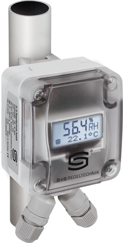 Taupunktwächter HYGRASGARD TW-Modbus LCD, mit LCD-Anzeige, mit Metall-Sinterfilter - S+S Regeltechnik