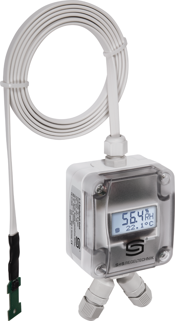 Taupunktwächter HYGRASGARD TW-Modbus extern LCD, mit LCD-Anzeige, mit Metall-Sinterfilter - S+S Regeltechnik