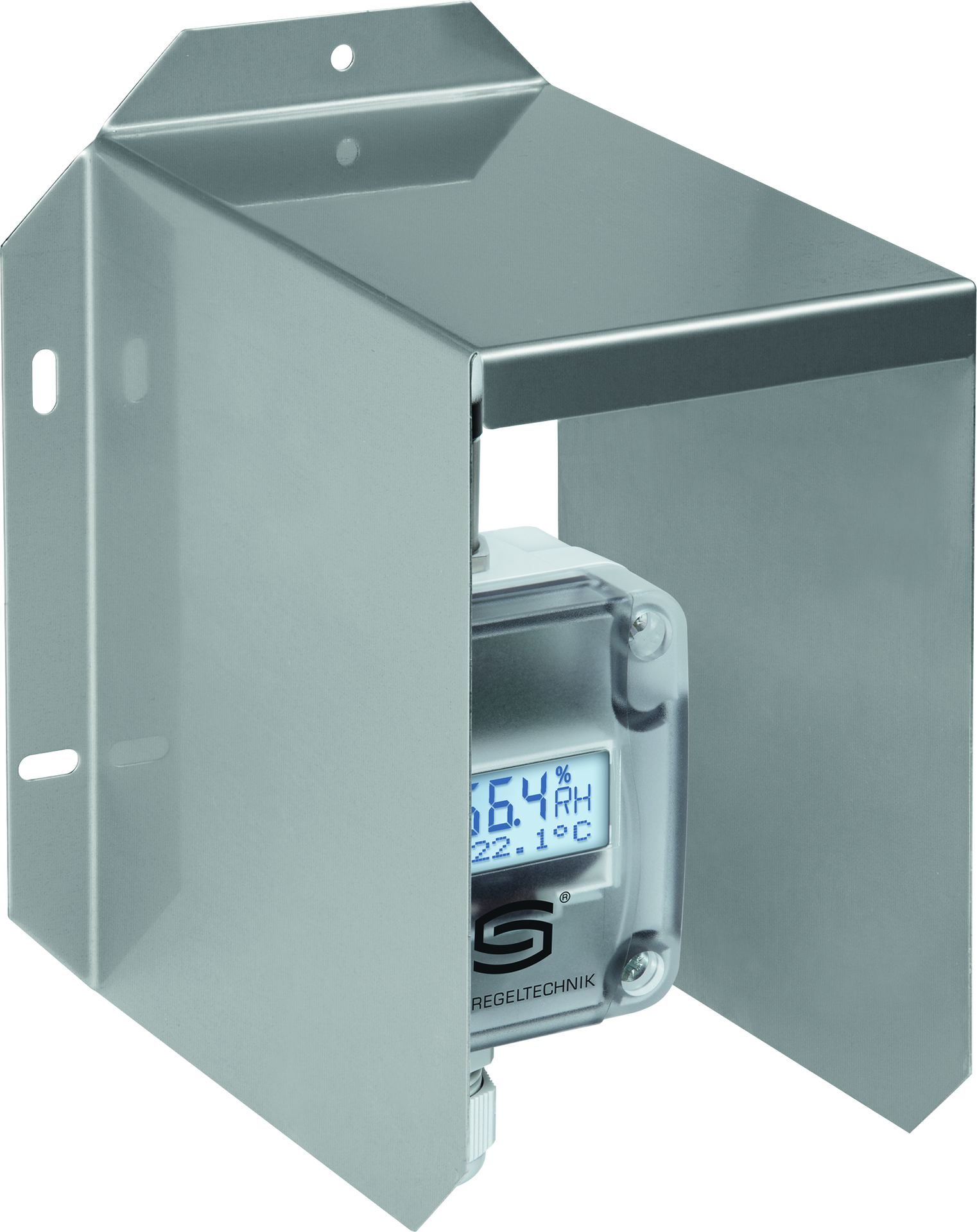 HYGRASGARD AFTF-SD-Modbus LCD, mit LCD-Anzeige, mit Metall-Sinterfilter - S+S Regeltechnik