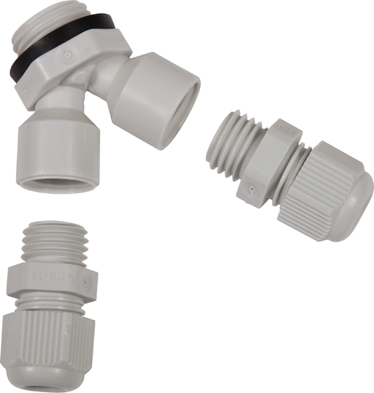 Y-adapter for MODBUS-Y cable gland, with open cover - S+S Regeltechnik
